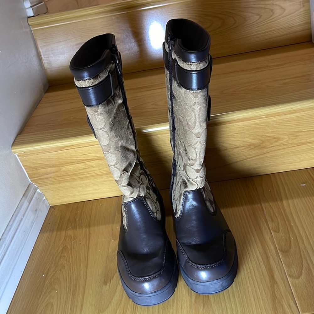 Coach women boots brown 7.5